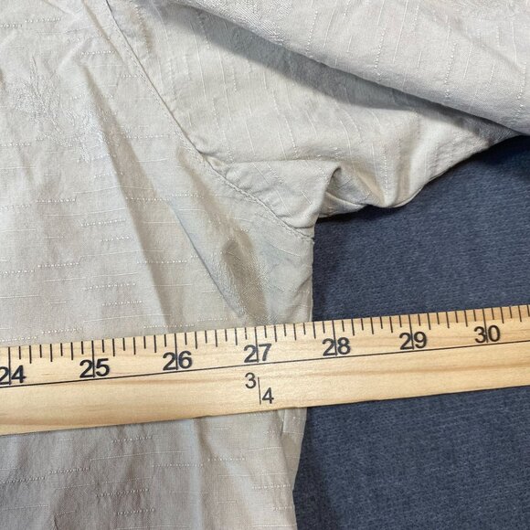 IL Migliore Beige Short Sleeve Button-Up Shirt Silk Lightweight Mens Size 3XL - Picture 9 of 9